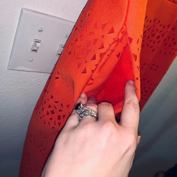 Orange cut out Banana Republic scuba dress🧡 - Picture 3 of 4